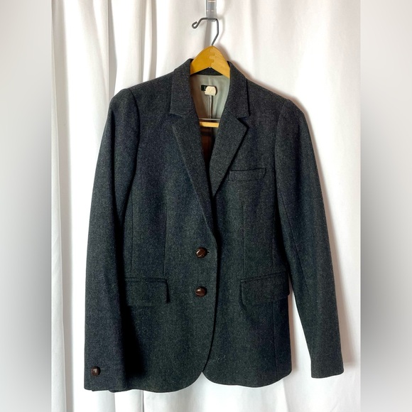 J. Crew Jackets & Blazers - J. Crew Charcoal Wool Blazer